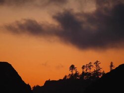 mountain sunset Stock Footage