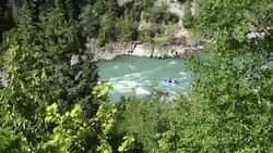 River, Glacier National Park, Montana, USA Stock Footage