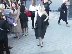 Dakota Fanning at Christian Dior SS15 Stock Footage