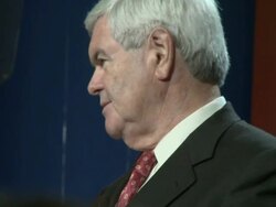 Newt Gingrich, candidate, former Speaker Stock Footage