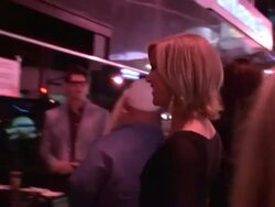 Gregory Gorgeous aka GiGi at Bootsy Bellows in West Hollywood Stock Footage