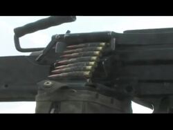 British Royal Marine Vikings advance into the mountains Stock Footage