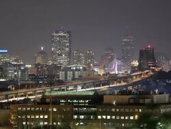 Boston Skyline Stock Footage