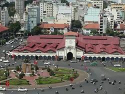 Ben Thanh Market Ho Chi Minh Vietnam Stock Footage