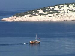 HD: Old fishing barge Stock Footage