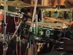 Playing Drums. Stock Footage