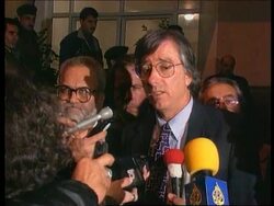 West Bank - Talks between Arafat &amp; US envoy Ross News Clip