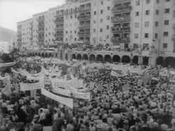Anti-Communist demonstration in Caracas Stock Footage