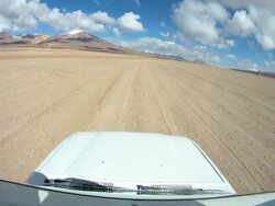 Road trip Point of view Bolivian Altiplano, Bolivia Stock Footage
