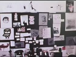 Behind the scenes at ABC News, graphic illustrators Stock Footage