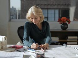 MS Female Architect working in office / New York City, New York, USA Stock Footage