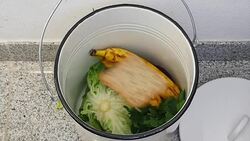 T/L Saving Still Edible Food From Waste (Reverse Motion) Stock Footage