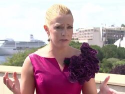 INTERVIEW: Melissa Joan Hart on what is coming up next with the show at the 51st Monte-Carlo Television Festival - Interviews at Monte-Carlo . (Footage by WireImage Video/Getty Images Entertainment Video) Stock Footage