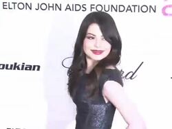 Miranda Cosgrove at the 19th Annual Elton John AIDS Foundation Academy Awards Viewing Party - Part 2 at West Hollywood CA. (Footage by WireImage Video/GettyImages) Stock Footage