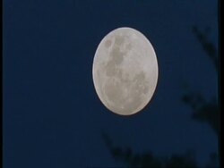 MS Full moon in blue sky, South America Stock Footage