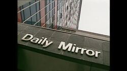 Mirror group headquarters after Maxwell death News Clip