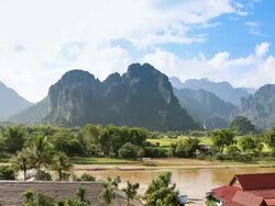 Vang Vieng, Laos Time-Lapse. Stock Footage