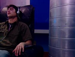 MS PAN hot of bar oxygen three different faces relaxing in chairs / Minneapolis, Minnesota, United States Stock Footage