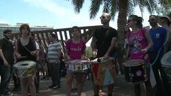 CLEAN : FEMEN activists bare their breasts in Tel Aviv demo News Clip