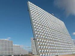 Time Lapse of solar panels on solar farm moving as they track the movement of the sun on a sunny day Stock Footage