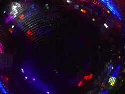 HD Rotating disco ball close-up (loopable) Stock Footage