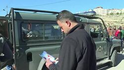 CLEAN : Palestinian security prevents protest in Ramallah News Clip