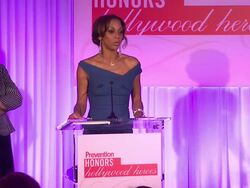 SPEECH: Holly Robinson Peete accepts her award at the Prevention Magazine Presents The 2nd Annual Prevention Honors Hollywood Heroes Event at West Hollywood CA. (Footage by WireImage Video/Getty Images Entertainment Video) Stock Footage