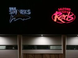 Sale Sharks v Harlequins - Aviva Premiership Stock Footage