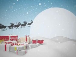 Gifts from Santa Claus Stock Footage