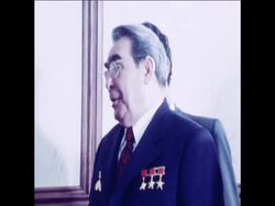 SYND 30 3 77 US SECRETARY OF STATE VANCE MEETS BREZHNEV AT KREMLIN News Clip