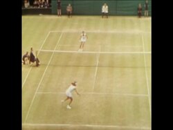 SYND 4 7 74 WIMBLEDON DAY 10 MOROZOWA BEATS WADE News Clip