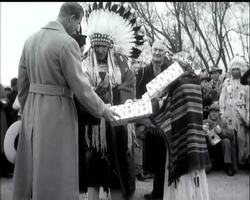 ""THE WEST"" GREETS ROYAL COUPLE News Clip