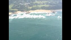Aerials of KwaZulu-Natal coastline News Clip