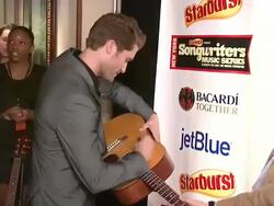 Matthew Morrison at the Starburst Presents Songwriters Music Series To Benefit The VH1 Save The Music Foundation With Matthew Morrison at New York NY.  Stock Footage