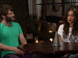 INTERVIEW - Seth Gabel and Ashley Madekwe - "Salem" Louisiana Press Junket Stock Footage