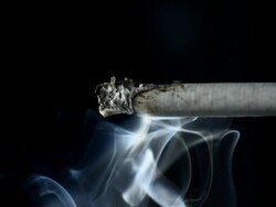 HD Super Slow-Mo: Smoke Coming From A Cigarette Stock Footage