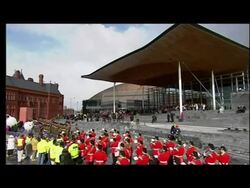 Royal Family at opening of Welsh Assembley News Clip