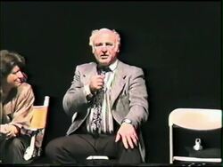 Ken Kesey talks appears at conference Stock Footage