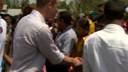 The Duke and Duchess of Cambridge at Panbari Village News Clip