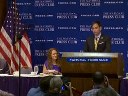 Senator Marco Rubio at National Press Club Stock Footage