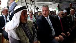 CLEAN : Palestinian PM in solidarity meeting with West Bank village News Clip