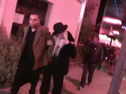 Ashlee Simpson and Evan Ross celebrate their engagement at 1 OAK Stock Footage