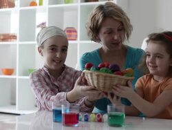 HD: Easter eggs Stock Footage