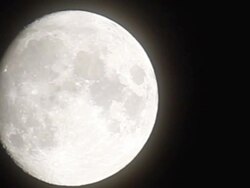 Full moon - Waxing Gibbous Stock Footage
