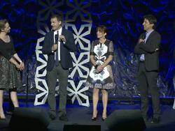 SPEECH - Ray Romano, Phil Rosenthal, Patricia Heaton, Monica Horan Rosenthal at International Myeloma Foundation 7th Annual Comedy Celebration Benefiting the Peter Boyle Research Fund & Supporting The Black Swan Research Initiative Stock Footage