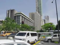 Manila Peninsula Hotel, Makati Stock Footage