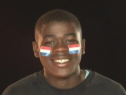 Smiling Patriotic Holland male - HD &amp; PAL Stock Footage