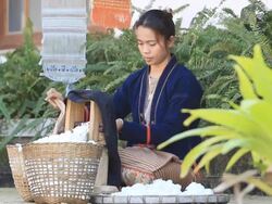 The process of weaving Stock Footage