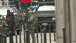 Armed police during Brussels security scare News Clip