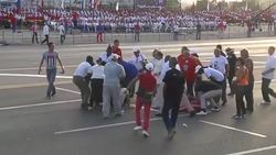 CLEAN : Cuban protester arrested during May Day celebration News Clip